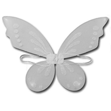 Sparkle Pixie Wings - White Pixie Fairy Wings Tinkerbell Princess Tutu Dress up Costume