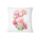 thumbnail image 3 of Funda de almohada con diseño de claveles y flores de lirio, cojín decorativo suave y cálido para el hogar, el jardín, el sofá, la sala de estar, 18 x 18 pulgadas, 3 of 5