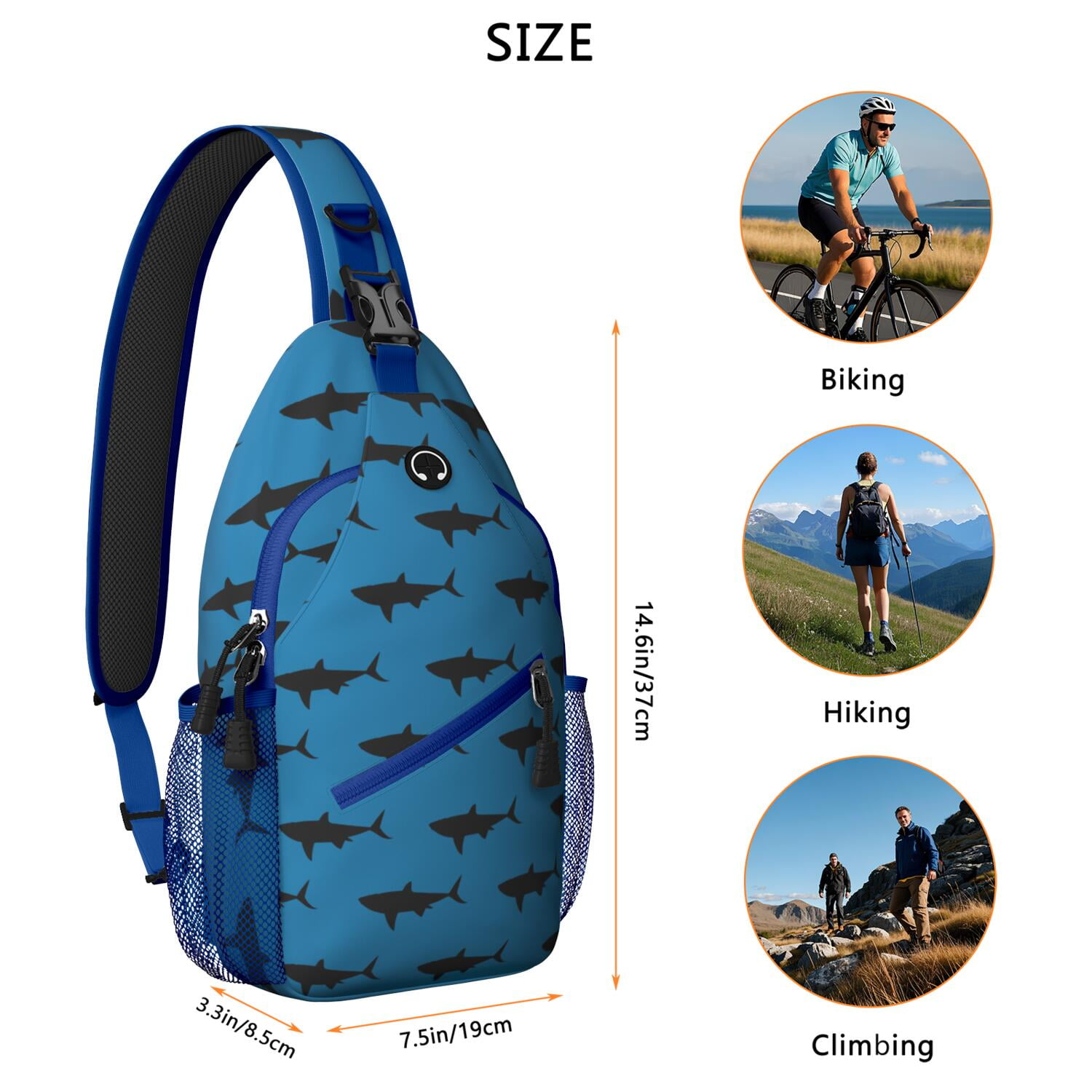 Tropical Sling Bag for Men & Women - Hawaiian Island Classic 