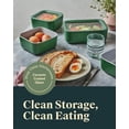 thumbnail image 3 of Caraway 13pc Glass Food Storage Container Set - Easy to Store, Non Toxic Lunch Box - with Glass Lids - Includes Storage Organizer - Perracotta, 3 of 6