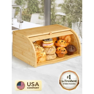 Leopard 504636 Double Layer Bamboo Kitchen Counter Bread Storage