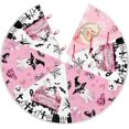 thumbnail image 2 of Pink Christmas Tree Skirt 36 Inch Reversible Halloween Christmas Double Side Print Tree Skirt Halloween Christmas Party Pink Christmas Decorations for Tree, 2 of 6