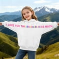 thumbnail image 2 of Little/Big Girls Fall Winter Hoodies Sweatshirts Boys 2T 3T 4T 5T 6T 7T 8T Kids Long Sleeve Casual Pullover Tops with Pockets White,10-11 Years, 2 of 6