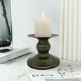 thumbnail image 3 of LAMIRO Candle Holders, 2Pcs Iron Pillar Retro Simplistic Sturdy Candle Pedestal For Wedding Party Home, 3 of 7