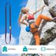 thumbnail image 5 of Cinturón plano de escalada | Poliéster de alta resistencia para soportar carga | Lazo de 120 cm | Protección de seguridad para montañismo, rappel, trabajos aéreos | Resistente a la abrasión | Ligero, 5 of 6