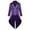 Purple, variant on Miluxas Men's Tailcoat Formal Slim Fit Suit Dinner Jacket Swallow-Tailed Coat Solid Cardigan Long Sleeve Lapel Collar Tuxedo
