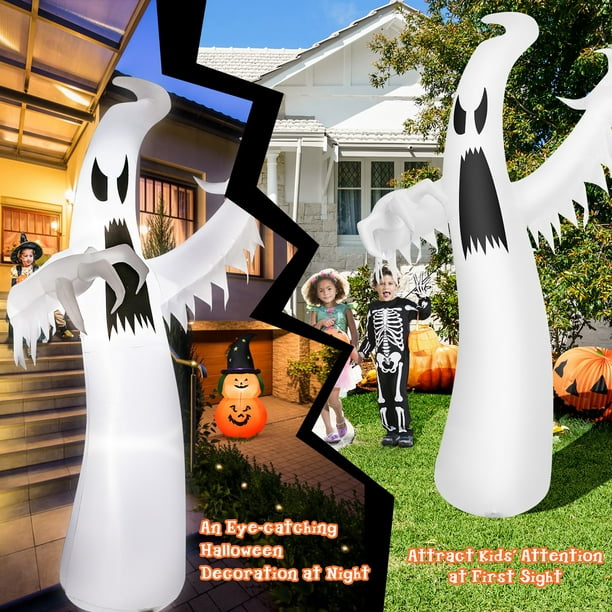 4ft gonflable Halloween Chasse fantôme Blow Up Cour Décoration Dégagement  Lumières LED Intégré pour Hol
