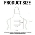 thumbnail image 5 of Aprons for Men Women with Large Pockets, Waterproof Rubber Vinyl Apron Chef Apron Black Adjustable Work Apron for Dishwashing Kitchen Cooking Drawing, 5 of 5