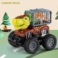 thumbnail image 3 of Coche Transportador De Dinosaurios Para Niños, Juguete Con Dinosaurio De Juguete, Vehículo De Ingeniería Grande, Coche De Tracción Por Fricción, Juego De Coches De Dinosaurios Para Niños Eigraketly FN007277-03, 3 of 6