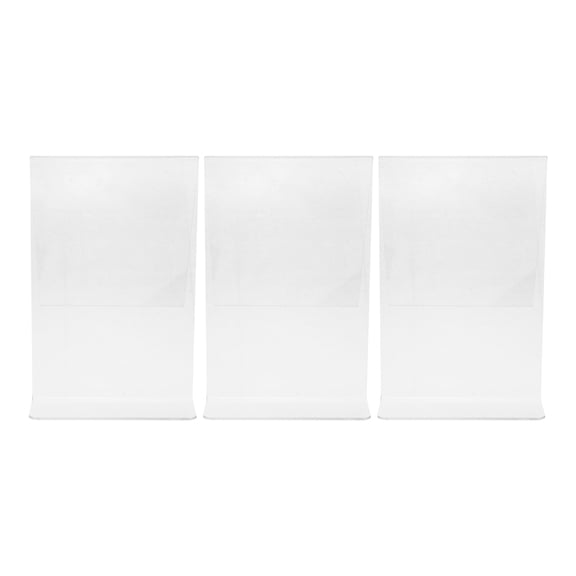 HAMPPLIES Set of 3 Acrylic Book Holders with Modern Style for Library, Manga Display, and Home Office Organization