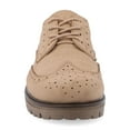 thumbnail image 6 of Journee Womens Claudiya Lug Outsole Almond Toe Oxford, Widths Available, 6 of 9