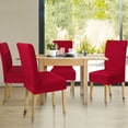 thumbnail image 3 of Unique Bargains Dining Chair Cover,Stretch Bar Stool Slipcover Kitchen Chair Protector Spandex Chair Seat Cover for Home Decorative, 3 of 9