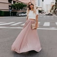 thumbnail image 7 of Edvintorg Long Skirts for Women Dressy Casual Womens Fashion High Waist Fold Soild Vintage Loose Beach Wrap Flowy Maxi Skirts Plus Size XL, 7 of 7
