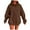 Coffee-1, variant on 2025 Puawkoer Hooded sweater 1PC Top Women Fashion Plain Hoodies Women Clothing Black Sweawomen Fall Jacket Women's Letter Print Hoodies Long Sleeved Hoodie With Pockets