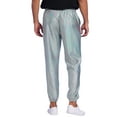 thumbnail image 3 of INSPIRE CHIC Metallic Pants for Men's Drawstring Waist Shiny Sequin Joggers 36 Silver, 3 of 5