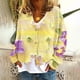 thumbnail image 1 of Cárdigan informal para mujer, chaqueta con botones estampados, abrigo de moda, blusa de poliéster para mujer, 1 of 5