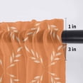 thumbnail image 5 of Orange Morocco Valance Curtains for Kitchen/Living Room/Bathroom/Bedroom Window, Rod Pocket Small Topper Half Short Window Curtains Voile Sheer Scarf, Geometric Leaf Diamond Lattice Abstract 42"x18", 5 of 8