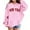 Pink, variant on Kids Girls Hooded Sports Sweatshirt Soft Warm Pullover with Pocket Comfortable Hoodie for and Children Daily Activities
