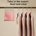 thumbnail image 3 of Yooshoverk Flocked Hanger Non Slip Design Seamless Support Holds Clothes Prevents Slipping for Wardrobe Organization, 3 of 8