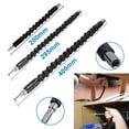 thumbnail image 2 of TFixol 3 Pcs Extension de Disque de Perceuse Flexible, Universal Soft Shaft, Extension de Tournevis Magnétique Hexagone pour Perceuse Manuelle Multi, Taille Adaptateur Hexagone 1/4 Pouce, Noir, 2 of 7
