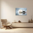 thumbnail image 4 of Zen Wall Art Lotus Flowers Stones on Water Pictures Water Lily Canvas Prints Bathroom Decor Spa Artwork for Yoga Studio Meditation Spiritual Room Framed (Zen-1, 12.00"x18.00"), 4 of 5