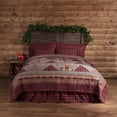 thumbnail image 5 of chili pepper red rustic & lodge bedding andes cotton pre-washed patchwork chambray luxury king quilt, 5 of 6