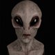 thumbnail image 3 of Halloween Alien Latex Mask Alien Horror Mask (Alien [Grey]), 3 of 3
