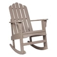 thumbnail image 4 of Pemberly Row Traditional Cedar Wood Adirondack Porch Rocker in Gray, 4 of 6
