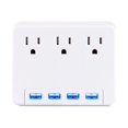 thumbnail image 2 of CyberPower Professional Series P3WU - Surge protector - AC 125 V - output connectors: 3 - white, 2 of 9