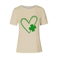 thumbnail image 4 of Plus Size Women's St. Patrick's Day Holiday Shirts Short Sleeve Round Neck Casual Comfort Fit, 4 of 4