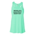 thumbnail image 1 of "Dentist Tank, World's Okayest Dentist, Dentist Racerback, Bella Canvas, Sublimation, Dentist Shirt, Womens Dentist Shirt, Gift For Dentist, Mint , EXTRA SMALL", 1 of 1