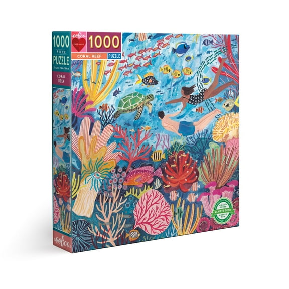 eeBoo Coral Reef 1000 Piece Puzzle for Adults