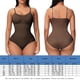 thumbnail image 2 of Conjunto de lencería Ropa interior de una pieza con cuello redondo y control de barriga para mujer, mono corto, traje de vacaciones Kuymtek Café T XL para Mujer, 2 of 6