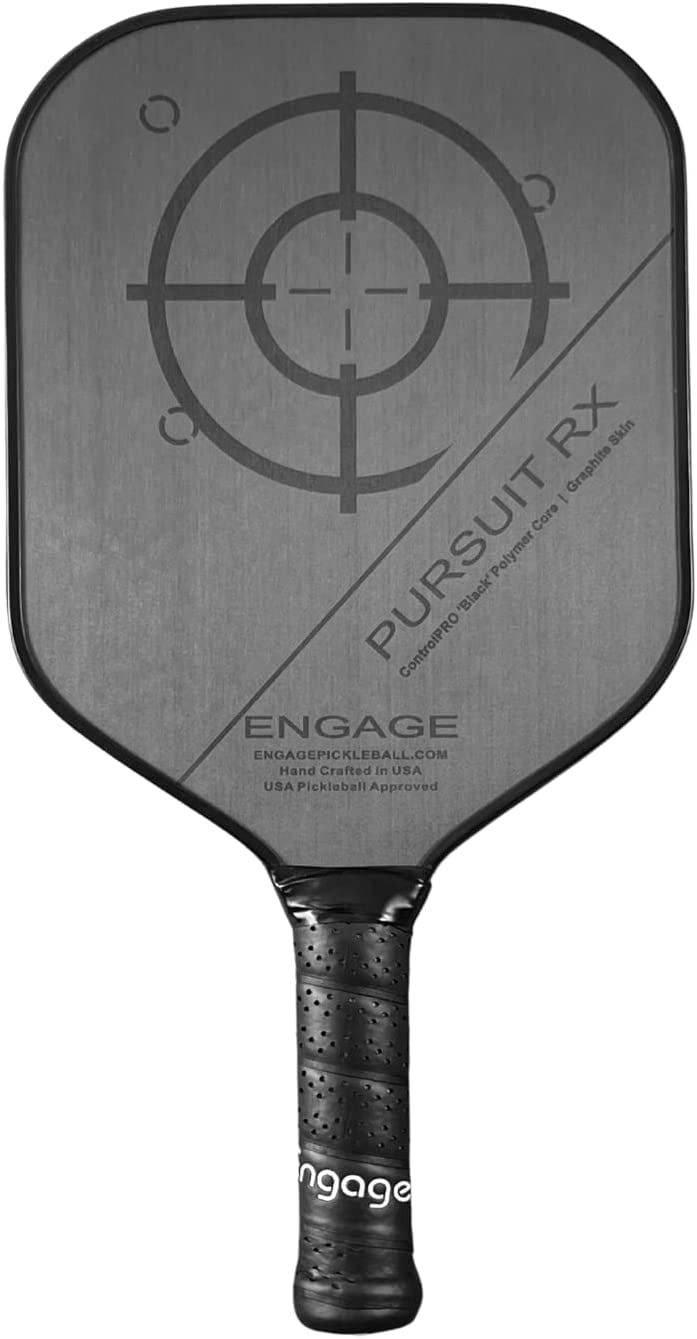 Engage Pickleball Pursuit RX Pickleball Paddle Graphite Pickleball Paddle with Black Core