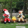 thumbnail image 4 of Joliyoou Inflable Navideño de Papá Noel y Reno Iluminados de 213 cm, 4 of 7