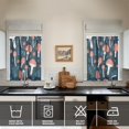 thumbnail image 2 of Mushroom (6) Kitchen Curtains - Vintage Tier Curtains for Bathroom Living RV Rod Pocket Window Drapes 36 Inch 2 Panels Set 28"x36" Window Treatment Tiers, 2 of 4