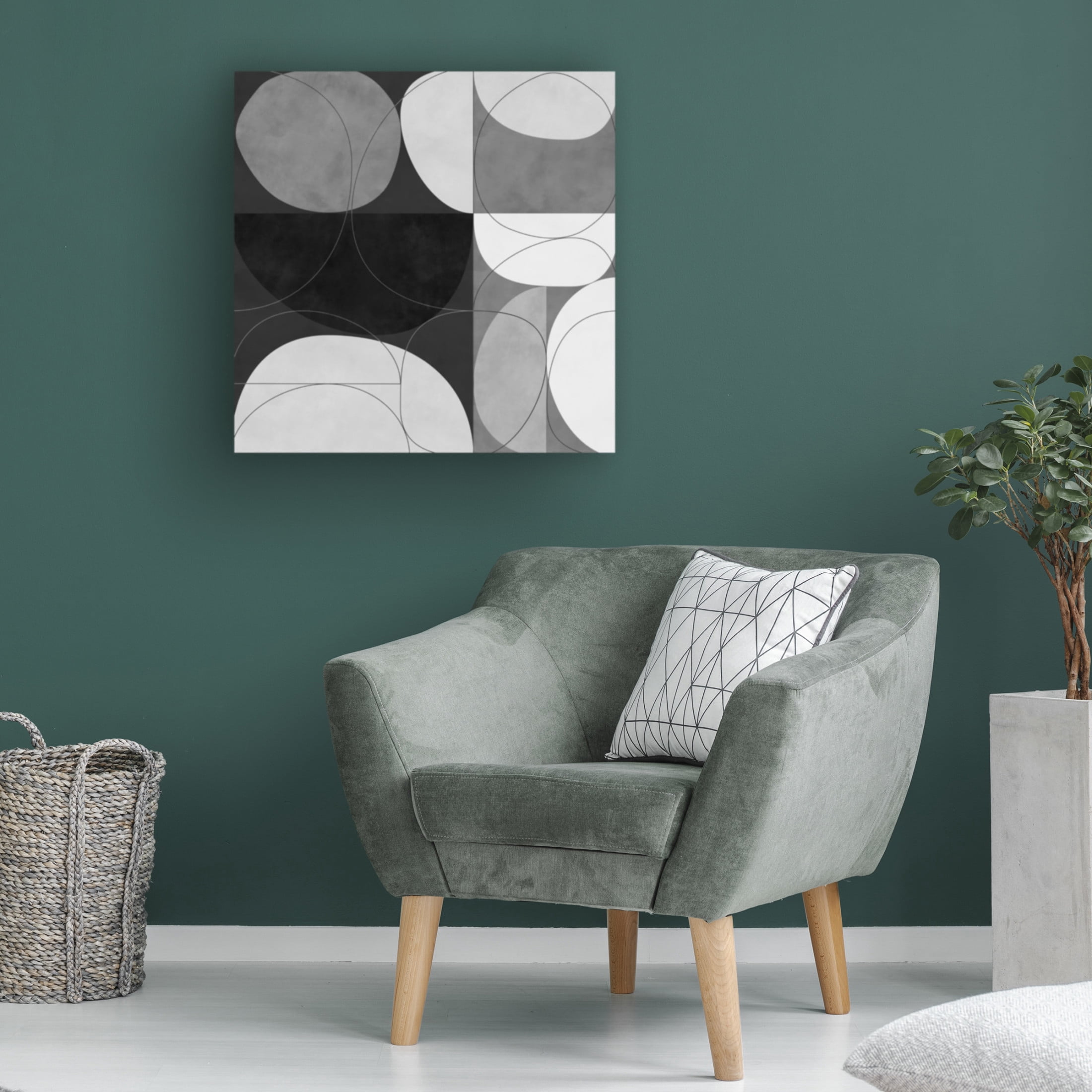 Trademark Fine Art Ana Rut Bre Shapesbw3 Canvas Wall Art