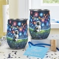 thumbnail image 4 of Happy New Year Havanese Family Cheer Winter Midnight Firework 12oz Stainless Steel Wine Tumbler Insulated Cup with Lid Havanese Dog Lover Gifts Idea - 02025, 4 of 5