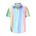 thumbnail image 4 of Qiopertar Liquidation à Moins de 5$ Mode Hommes Chemise à Manches Courtes Col Rabattu en Solde Accès Anticipé, 4 of 5