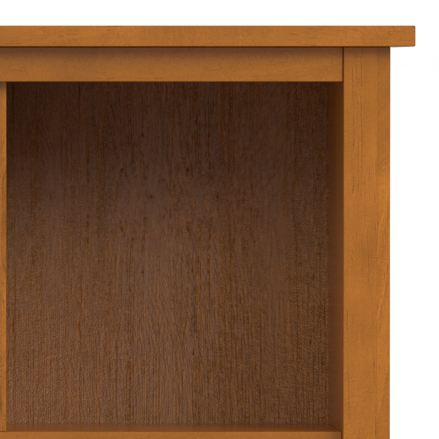 Simpli Home Warm Shaker SOLID WOOD 48 inch x 44 inch Transitional 9 Cube Storage in Light Golden Brown
