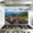 Color 1, variant on Kitchen Backsplash Peel and Stick Wall Murals Beautiful colorful cityscape Removable Mural 35.4"W x 23.6"H, Oil Proof Vinyl Wallpaper for Fireplace & Behind Stove