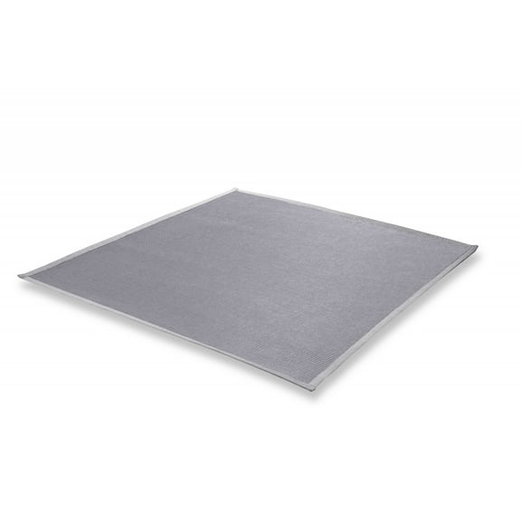 59" X 55" Light Gray Sunbrella Indoor Outdoor Small Rug