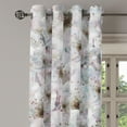 thumbnail image 3 of Ambesonne Spring Grommet Curtain, Fruit Tree Romantic Garden, 50"x96", Coconut Pearl and Dark Tan, 3 of 5