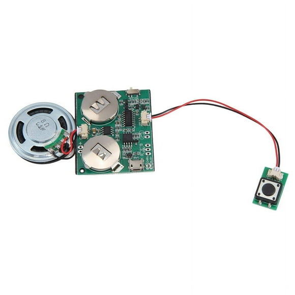 Recordable Sound Module Button Control Sound Chip 8M MP3 WAV Music Voice Player Programmable Board with Speaker for DIY