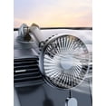 thumbnail image 3 of (Con Vídeo) Ventilador Eléctrico para Coche 24V 12V Refrigeración Potente para Camión Interior Coche Ventosa USB Ventilador Pequeño Viento, 3 of 9