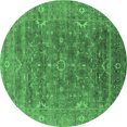 thumbnail image 1 of Ahgly Company Indoor Round Oriental Emerald Green Industrial Area Rugs, 3' Round, 1 of 4