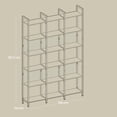 thumbnail image 4 of VASAGLE Libreros Industrial, Librero Organizador, Librero de 24 x 128 x 187.1 cm, Oficina, Salón, Dormitorio, Marrón Rústico y Negro Tinta MLLS151K01, 4 of 7