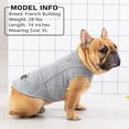 thumbnail image 4 of KYEESE Reflective Dog Shirt, Lightweight Quick Dry T-Shirt for Small Medium and Large Dogs, Blue, L, 4 of 9