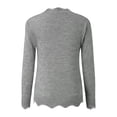 thumbnail image 4 of YUNAFFT Women's Fashion Sweater Clearance, Women's Fashion Casual Long Sleeve Stripe V-neck Knitted Sweater Tops, 4 of 9