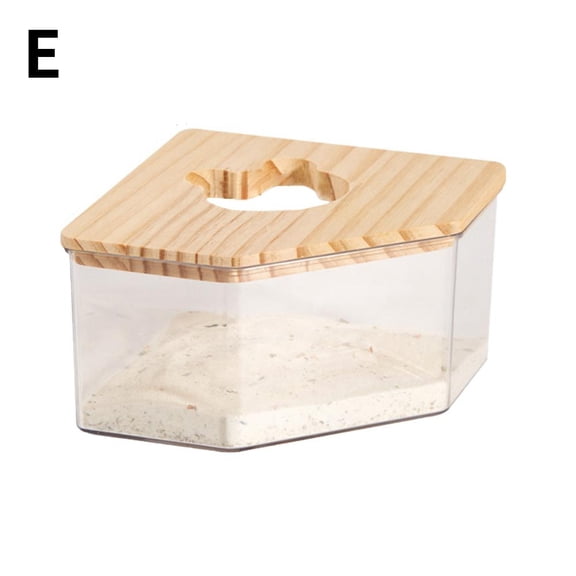 SharkTRUE Hamster Golden Bear Sand Bath Box Acrylic Toilet Sand Urine Large Sand Basin Bath Dual-Purpose Chinchilla